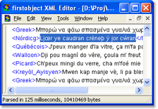 firstobject XML editor text editing