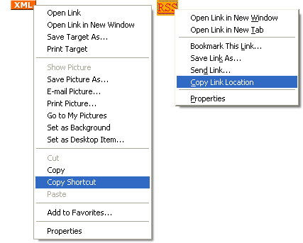 browser right-click menus